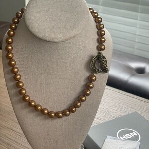 Heidi Daus Crystal Beaded Toggle Necklace